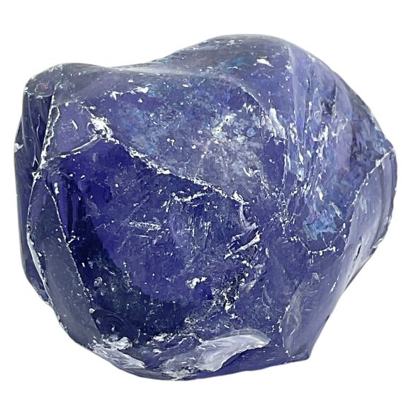 Amethyst Translucent Art Glass Cullet Glowing Uranium Manganese Slag #4GX266 - Picture 5 of 8